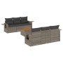 Set de sofás de jardín 7 piezas con cojines ratán PE gris de , Conjuntos de jardín - Ref: Foro24-3256788, Precio: 481,00 €, D...