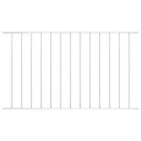 Weiß pulverbeschichtetes Stahlzaunelement 1,7 x 1 m von vidaXL, Zaunpaneele - Ref: Foro24-145225, Preis: 37,96 €, Rabatt: %