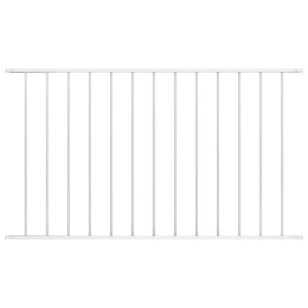 Panel de valla de acero con recubrimiento polvo blanco 1,7x1 m de vidaXL, Paneles de vallas - Ref: Foro24-145225, Precio: 41,...