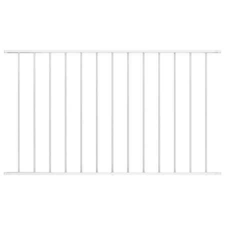 Weiß pulverbeschichtetes Stahlzaunelement 1,7 x 1 m von vidaXL, Zaunpaneele - Ref: Foro24-145225, Preis: 37,96 €, Rabatt: %