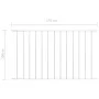 Weiß pulverbeschichtetes Stahlzaunelement 1,7 x 1 m von vidaXL, Zaunpaneele - Ref: Foro24-145225, Preis: 37,96 €, Rabatt: %