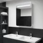 Mueble de baño con espejo LED 60x11x80 cm de vidaXL, Tocadores de baño - Ref: Foro24-285118, Precio: 159,43 €, Descuento: %