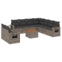 Set de sofás de jardín 10 pzas con cojines ratán sintético gris de , Conjuntos de jardín - Ref: Foro24-3256963, Precio: 676,3...