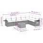 Set de sofás de jardín 8 pzas y cojines ratán sintético gris de , Conjuntos de jardín - Ref: Foro24-3256928, Precio: 505,99 €...