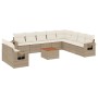 Set de sofás de jardín 11pzas con cojines ratán sintético beige de , Conjuntos de jardín - Ref: Foro24-3256968, Precio: 784,6...