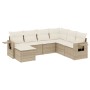 Set sofás de jardín 7 piezas y cojines ratán sintético beige de , Conjuntos de jardín - Ref: Foro24-3252835, Precio: 494,66 €...