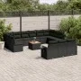 Set sofás de jardín 14 pzas con cojines ratán sintético negro de , Conjuntos de jardín - Ref: Foro24-3257133, Precio: 876,84 ...