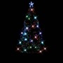 Árbol de Navidad preiluminado con soporte y LED fibra óptica 210 cm en Decoración Festiva y Estacional | Comprar online en Foru.