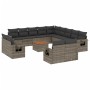 Set de sofás de jardín 14 pzas con cojines ratán sintético gris de , Conjuntos de jardín - Ref: Foro24-3257173, Precio: 982,7...