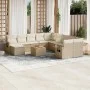 Set de sofás de jardín y cojines 12 pzas ratán sintético beige de , Conjuntos de jardín - Ref: Foro24-3257192, Precio: 840,55...