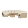Set de sofás de jardín y cojines 12 pzas ratán sintético beige de , Conjuntos de jardín - Ref: Foro24-3257192, Precio: 825,97...