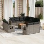 Set de sofás de jardín 12 pzas con cojines ratán sintético gris de , Conjuntos de jardín - Ref: Foro24-3257159, Precio: 863,3...