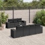 Set de sofás de jardín 8 piezas y cojines ratán sintético negro de , Conjuntos de jardín - Ref: Foro24-3254662, Precio: 547,8...
