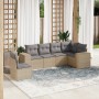 Juego de sofás jardín con cojines 6 pzas ratán sintético beige de , Conjuntos de jardín - Ref: Foro24-3254966, Precio: 430,94...