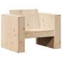 Sofá de jardín madera maciza de pino 79x60x62 cm de , Sofás de exterior - Ref: Foro24-832365, Precio: 93,04 €, Descuento: %