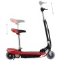 Patinete eléctrico con asiento y LED rojo 120 W de vidaXL, Patinetes - Ref: Foro24-91961, Precio: 129,80 €, Descuento: %