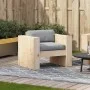 Sofá de jardín madera maciza de pino 79x60x62 cm de , Sofás de exterior - Ref: Foro24-832365, Precio: 93,04 €, Descuento: %
