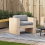 Sofá de jardín madera maciza de pino 79x60x62 cm de , Sofás de exterior - Ref: Foro24-832365, Precio: 94,97 €, Descuento: %