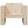 Sofá de jardín madera maciza de pino 79x60x62 cm de , Sofás de exterior - Ref: Foro24-832365, Precio: 93,04 €, Descuento: %