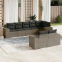 Set de sofás de jardín 8 pzas y cojines ratán sintético gris de , Conjuntos de jardín - Ref: Foro24-3255157, Precio: 585,46 €...