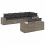 Set de sofás de jardín 8 pzas y cojines ratán sintético gris de , Conjuntos de jardín - Ref: Foro24-3255157, Precio: 585,46 €...