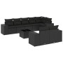 Set de sofás de jardín 8 piezas y cojines ratán sintético negro de , Conjuntos de jardín - Ref: Foro24-3255162, Precio: 638,3...
