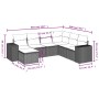 Set de comedor de jardín 7 pzas y cojines ratán sintético negro de , Conjuntos de jardín - Ref: Foro24-3255232, Precio: 468,2...