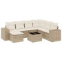 Juego de sofás de jardín con cojines beige 8 pzas ratán PE de , Conjuntos de jardín - Ref: Foro24-3255245, Precio: 547,31 €, ...