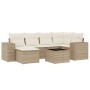 Set sofás de jardín 7 piezas y cojines ratán sintético beige de , Conjuntos de jardín - Ref: Foro24-3255205, Precio: 516,61 €...