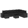 Set de sofás de jardín 8 piezas y cojines ratán sintético negro de , Conjuntos de jardín - Ref: Foro24-3255302, Precio: 576,1...