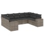 Set de muebles de jardín 9 pzas y cojines ratán sintético gris de , Conjuntos de jardín - Ref: Foro24-3255337, Precio: 582,89...