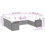 Set de muebles de jardín 9 pzas y cojines ratán sintético gris de , Conjuntos de jardín - Ref: Foro24-3255337, Precio: 582,89...