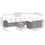 Set de sofás de jardín 10 pzas cojines ratán sintético negro by , Garden sets - Ref: Foro24-3255382, Price: 654,59 €, Discoun...