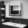Mueble de baño con espejo LED 80x12,2x68 cm de vidaXL, Tocadores de baño - Ref: Foro24-285123, Precio: 158,12 €, Descuento: %