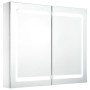 Mueble de baño con espejo LED 80x12,2x68 cm de vidaXL, Tocadores de baño - Ref: Foro24-285123, Precio: 158,12 €, Descuento: %