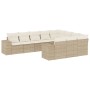 Juego de sofás jardín con cojines beige 10 pzas ratán sintético de , Conjuntos de jardín - Ref: Foro24-3255425, Precio: 677,9...