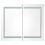 Mueble de baño con espejo LED 80x12,2x68 cm de vidaXL, Tocadores de baño - Ref: Foro24-285123, Precio: 158,12 €, Descuento: %