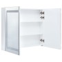 Mueble de baño con espejo LED 80x12,2x68 cm de vidaXL, Tocadores de baño - Ref: Foro24-285123, Precio: 158,12 €, Descuento: %