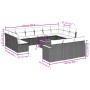 Set de sofás de jardín 14 pzas con cojines ratán sintético gris de , Conjuntos de jardín - Ref: Foro24-3226466, Precio: 810,4...