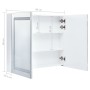 Mueble de baño con espejo LED 80x12,2x68 cm de vidaXL, Tocadores de baño - Ref: Foro24-285123, Precio: 158,12 €, Descuento: %