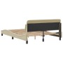 Estructura de cama con cabecero de tela color crema 120x200 cm de , Camas y somieres - Ref: Foro24-373150, Precio: 152,10 €, ...