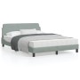 Estructura de cama con cabecero terciopelo gris claro 120x200cm de , Camas y somieres - Ref: Foro24-373152, Precio: 131,72 €,...