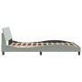 Estructura de cama con cabecero terciopelo gris claro 120x200cm de , Camas y somieres - Ref: Foro24-373152, Precio: 131,72 €,...
