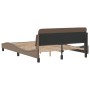 Estructura de cama cabecero cuero sintético capuchino 140x200cm de , Camas y somieres - Ref: Foro24-373202, Precio: 182,42 €,...