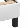Estructura de cama cabecero cuero sintético blanco 140x200 cm de , Camas y somieres - Ref: Foro24-373199, Precio: 178,25 €, D...