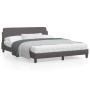 Estructura de cama con cabecero cuero sintético gris 160x200cm de , Camas y somieres - Ref: Foro24-373221, Precio: 181,31 €, ...