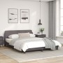 Estructura de cama con cabecero cuero sintético gris 160x200cm de , Camas y somieres - Ref: Foro24-373221, Precio: 181,31 €, ...