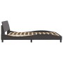 Estructura de cama con cabecero cuero sintético gris 160x200cm de , Camas y somieres - Ref: Foro24-373221, Precio: 181,31 €, ...