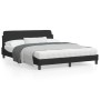 Estructura de cama con cabecero de terciopelo negro 160x200 cm de , Camas y somieres - Ref: Foro24-373214, Precio: 171,41 €, ...