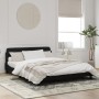 Estructura de cama con cabecero de terciopelo negro 160x200 cm de , Camas y somieres - Ref: Foro24-373214, Precio: 171,41 €, ...